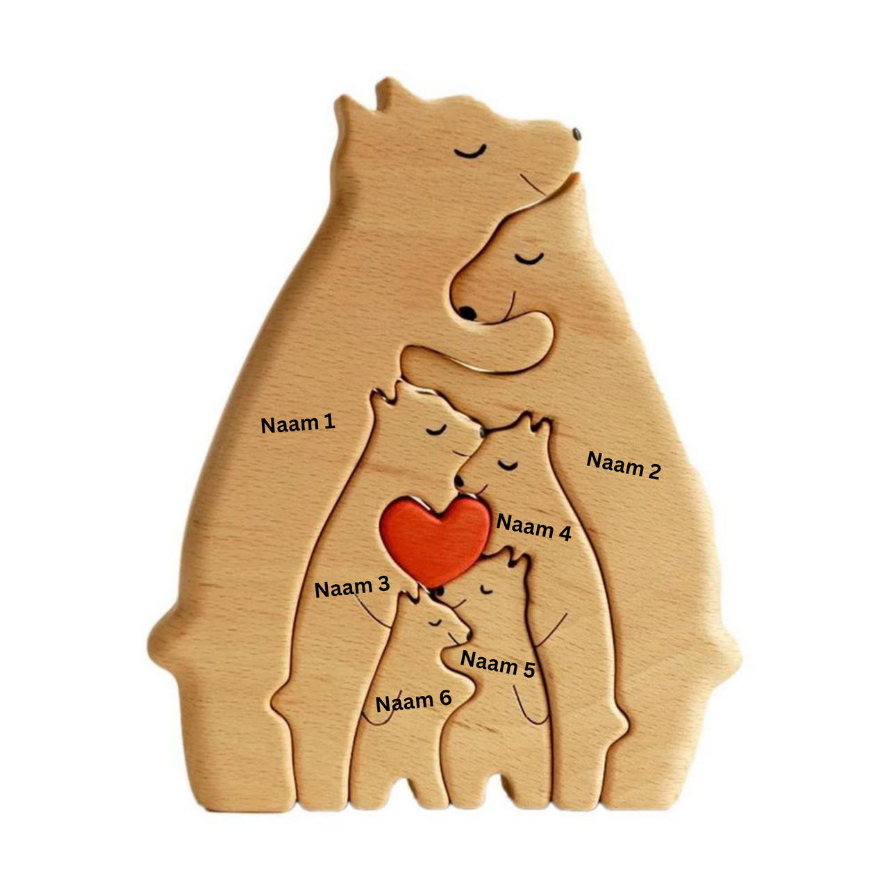 Toystar EcoToys Wooden Bear Puzzle | Warm and Cozy - Decoration - Warm en Gezellig - Decoratie