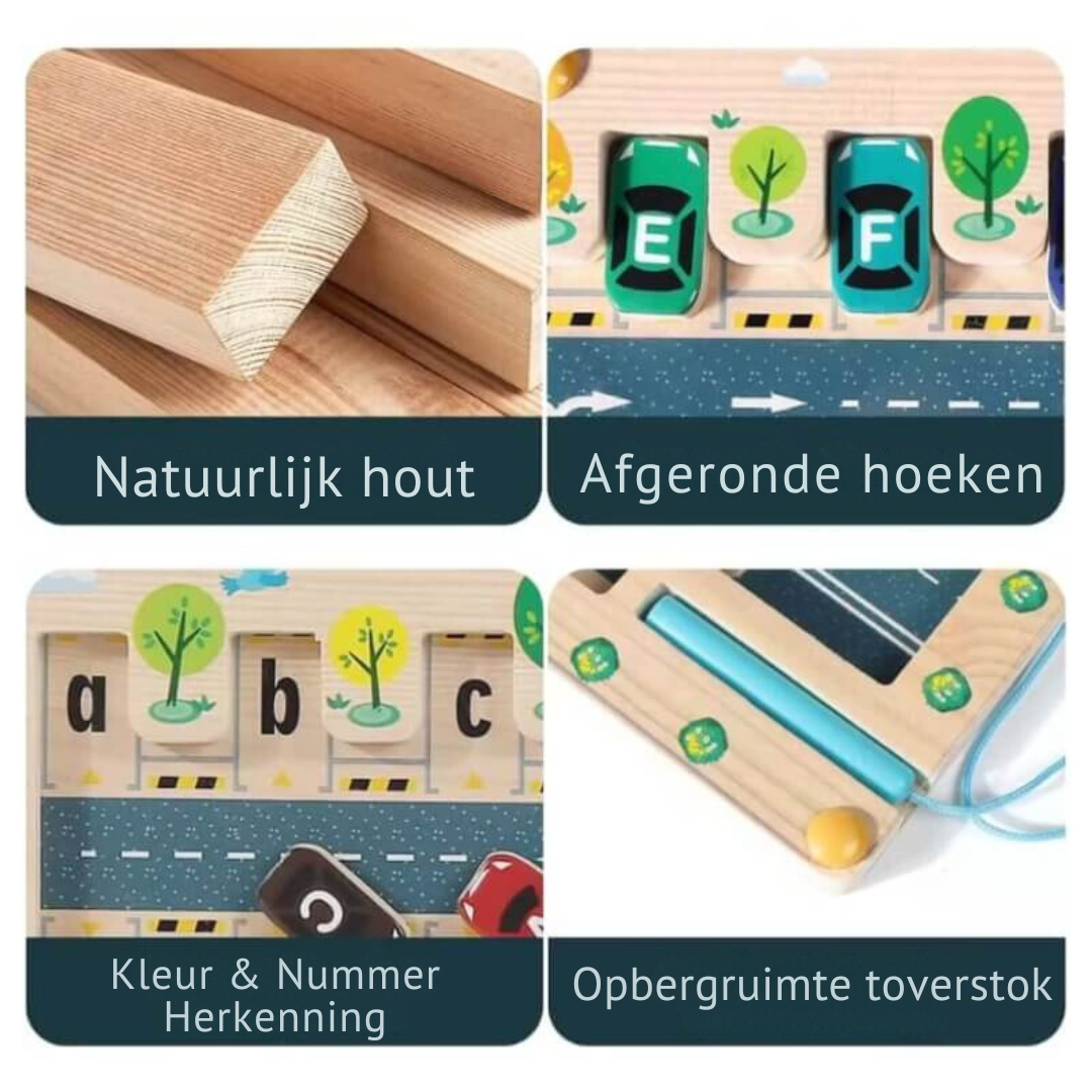 Toystar Ecotoys | Developing motor skills - Alphabet parking maze - Motorische vaardigheden ontwikkelen - Alfabet parkeerl...