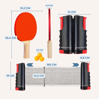 Thumbnail for Toystar NetFlex Table Tennis Set | Portable 4-in-1 Set - Buitenspellen en Sporten (5)