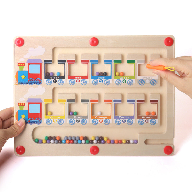 Toystar Magnetix Color-Maze Puzzle | Discover Colors & Numbers - Educational Montessori Toys - Ontdek Kleuren & Cijfers - ...