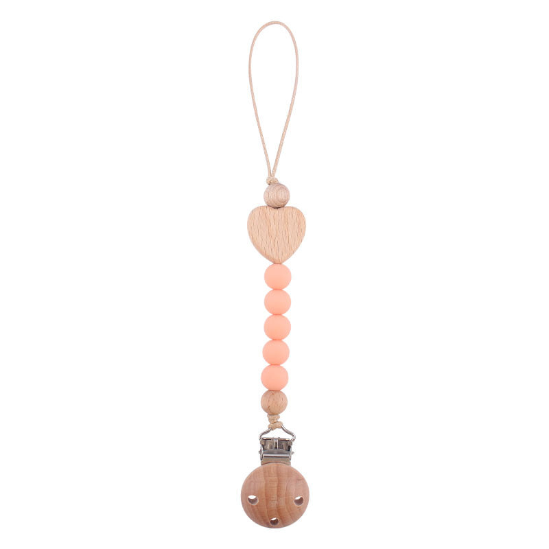 Toystar Ecotoys CozyClip™ | Safe & stylish - Wooden pacifier chain for babies - Veilig & stijlvol - Houten speenketting vo...