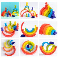 Thumbnail for Toystar Rainbow Stacking Fun | Encourage Creativity - Educational Wooden Blocks for Children - Stimuleer Creativiteit - Ed...