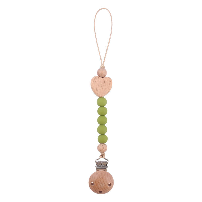 Toystar Ecotoys CozyClip™ | Safe & stylish - Wooden pacifier chain for babies - Veilig & stijlvol - Houten speenketting vo...