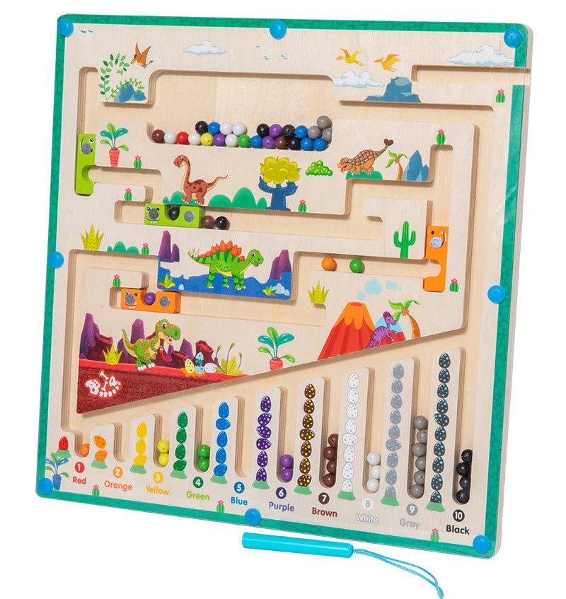 Toystar Magnetix Color-Maze Puzzle | Discover Colors & Numbers - Educational Montessori Toys - Ontdek Kleuren & Cijfers - ...