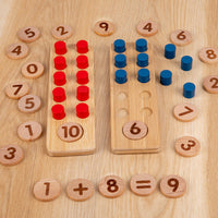 Thumbnail for Toystar EcoToys NumoBoard™ | Learn to count in a playful way - Wooden Number Board - Spelenderwijs leren tellen - Houten C...