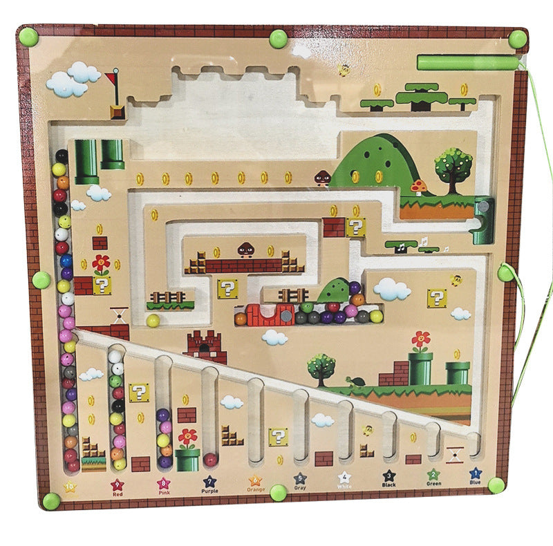 Toystar Magnetix Color-Maze Puzzle | Discover Colors & Numbers - Educational Montessori Toys - Ontdek Kleuren & Cijfers - ...