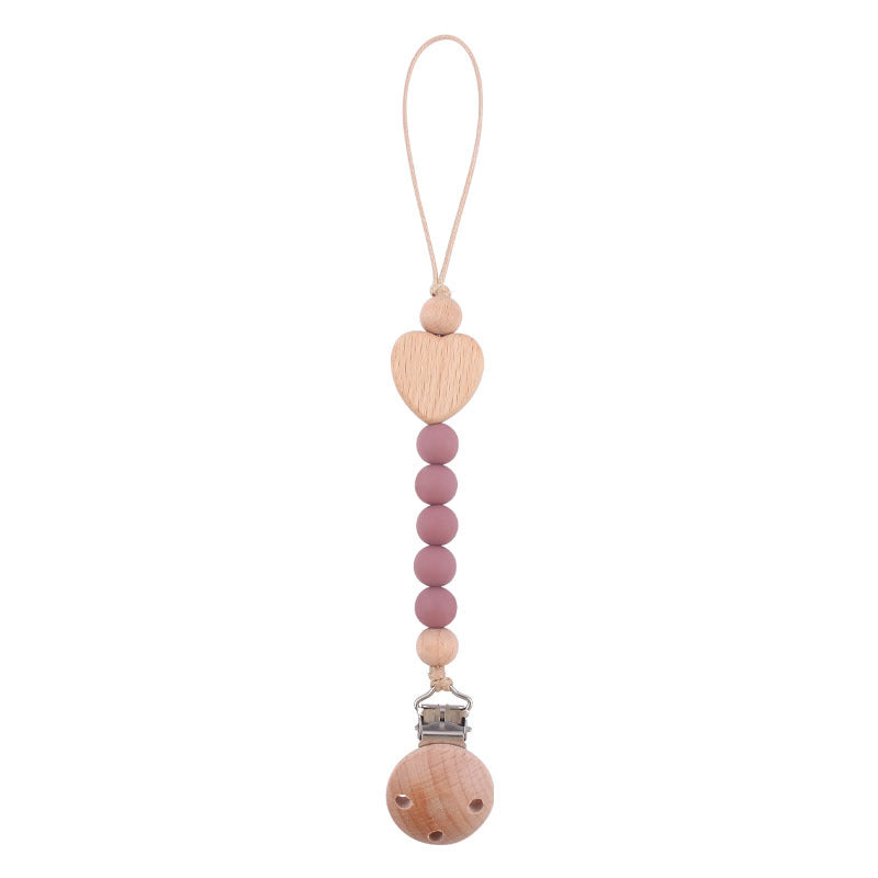 Toystar Ecotoys CozyClip™ | Safe & stylish - Wooden pacifier chain for babies - Veilig & stijlvol - Houten speenketting vo...