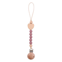 Thumbnail for Toystar Ecotoys CozyClip™ | Safe & stylish - Wooden pacifier chain for babies - Veilig & stijlvol - Houten speenketting vo...