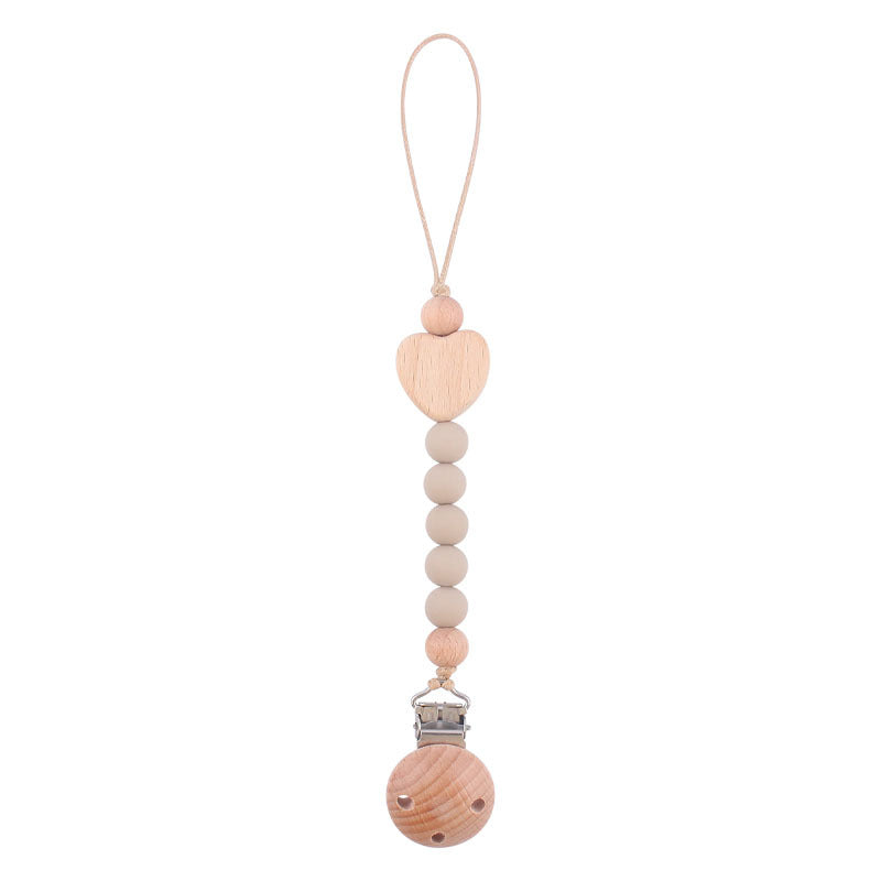 Toystar Ecotoys CozyClip™ | Safe & stylish - Wooden pacifier chain for babies - Veilig & stijlvol - Houten speenketting vo...