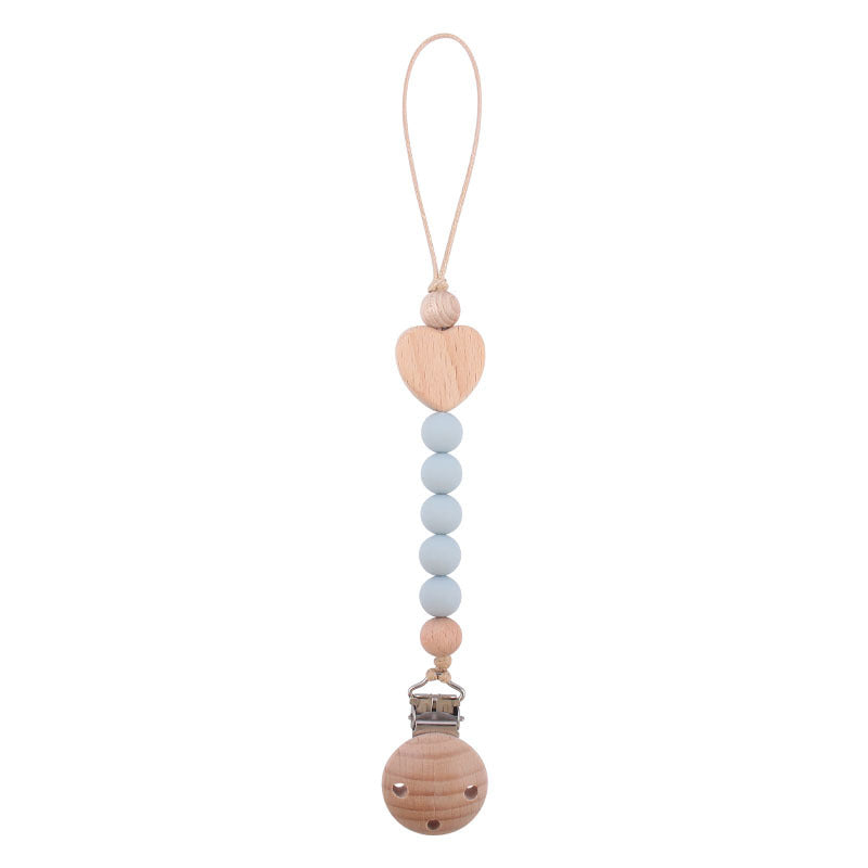 Toystar Ecotoys CozyClip™ | Safe & stylish - Wooden pacifier chain for babies - Veilig & stijlvol - Houten speenketting vo...