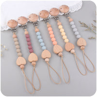 Thumbnail for Toystar Ecotoys CozyClip™ | Safe & stylish - Wooden pacifier chain for babies - Veilig & stijlvol - Houten speenketting vo...