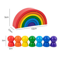 Thumbnail for Toystar Rainbow Stacking Fun | Encourage Creativity - Educational Wooden Blocks for Children - Stimuleer Creativiteit - Ed...
