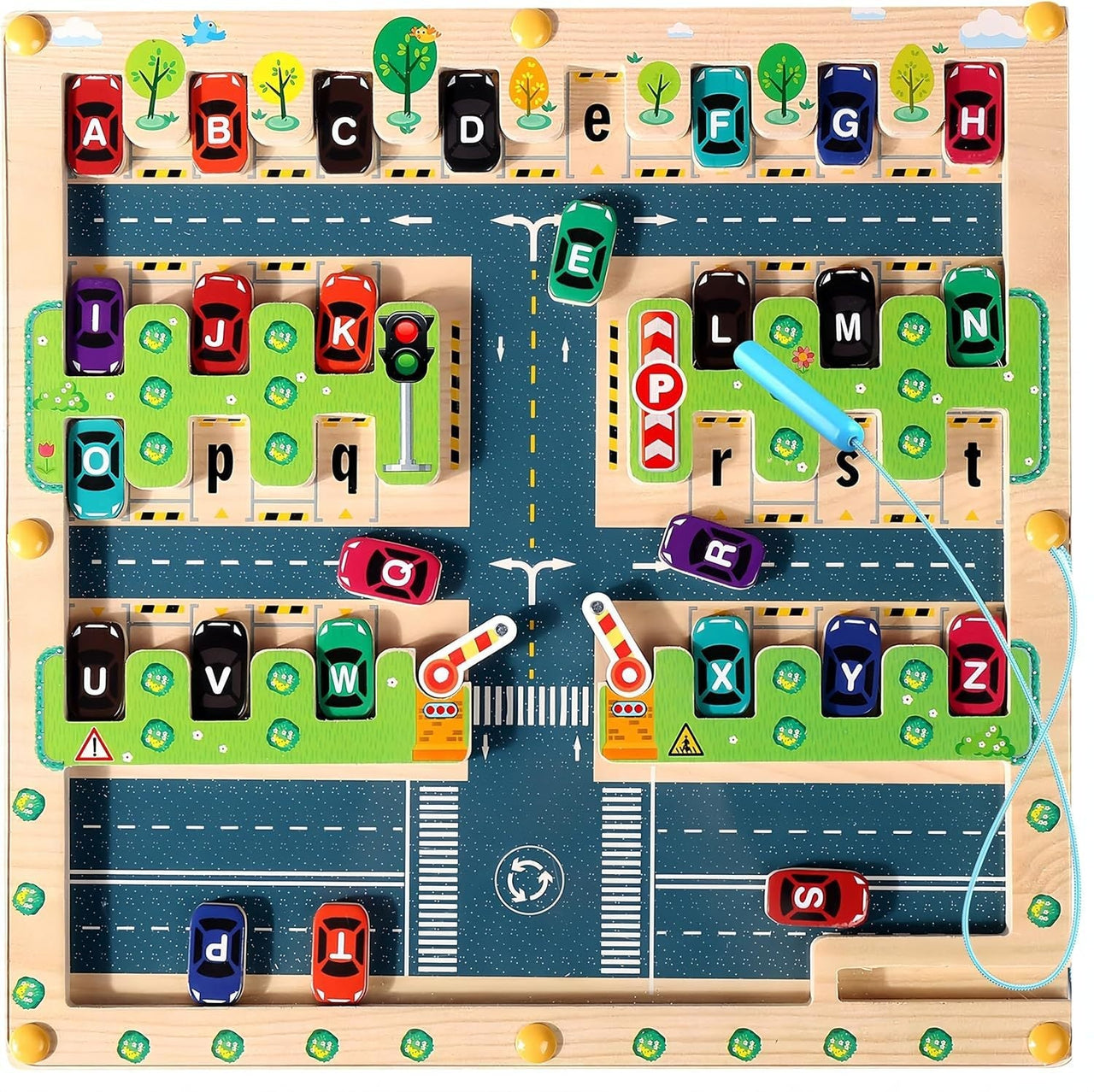 Toystar Magnetix Color-Maze Puzzle | Discover Colors & Numbers - Educational Montessori Toys - Ontdek Kleuren & Cijfers - ...