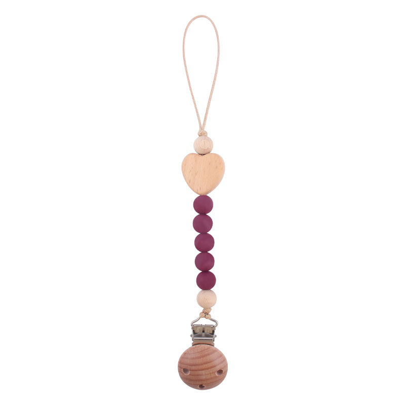 Toystar Ecotoys CozyClip™ | Safe & stylish - Wooden pacifier chain for babies - Veilig & stijlvol - Houten speenketting vo...