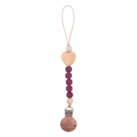 Thumbnail for Toystar Ecotoys CozyClip™ | Safe & stylish - Wooden pacifier chain for babies - Veilig & stijlvol - Houten speenketting vo...