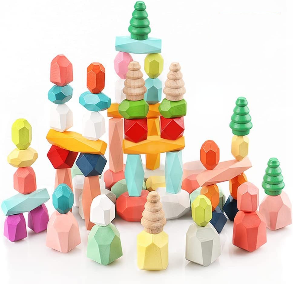 Toystar Ecotoys ColorIQ Blocks | Develop Intelligence and Balance - Montessori Toys for Children - Ontwikkel Intelligentie...