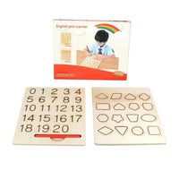 Thumbnail for Toystar Ecotoys Montessori Cogniboard | Discover the world of numbers and letters - Educational wooden puzzle board for ch...