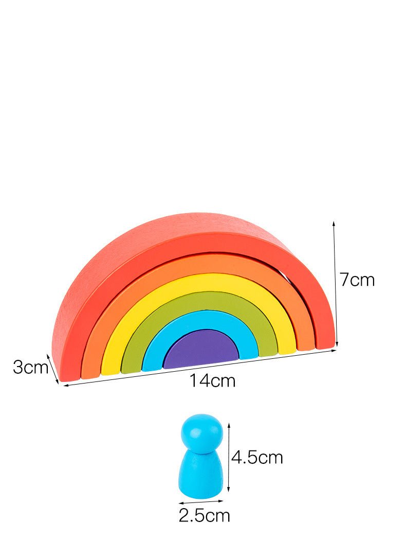Toystar Rainbow Stacking Fun | Encourage Creativity - Educational Wooden Blocks for Children - Stimuleer Creativiteit - Ed...