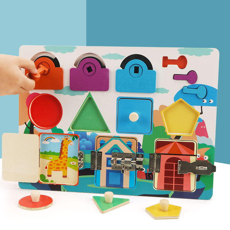Toystar EcoToys CleverLock™ | Develop fine motor skills in a playful way - Educational Montessori Board - Ontwikkel spelen...