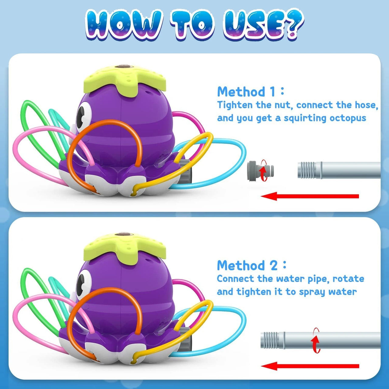 Toystar NL OctoSpray | Octopus Water Sprinkler for Kids – Playful Garden Refreshment Easy Installation Compact Size - Buit...