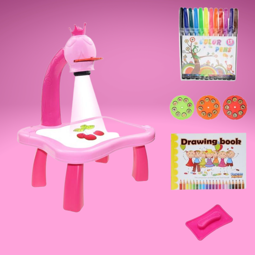 Sketchy Table | Incl. 12-piece drawing set worth - Encourages creative drawing and fun
