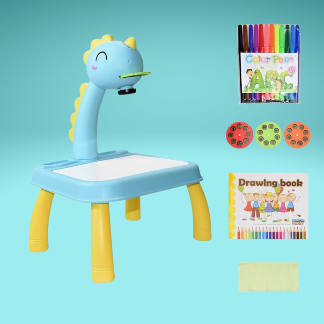 Sketchy Table | Incl. 12-piece drawing set worth - Encourages creative drawing and fun