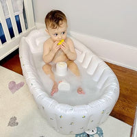 Thumbnail for Toystar NL BubbleNest | Inflatable Baby Bathtub for Home and Travel - Safe and Compact Travel Model with Non-Slip Bottom a...