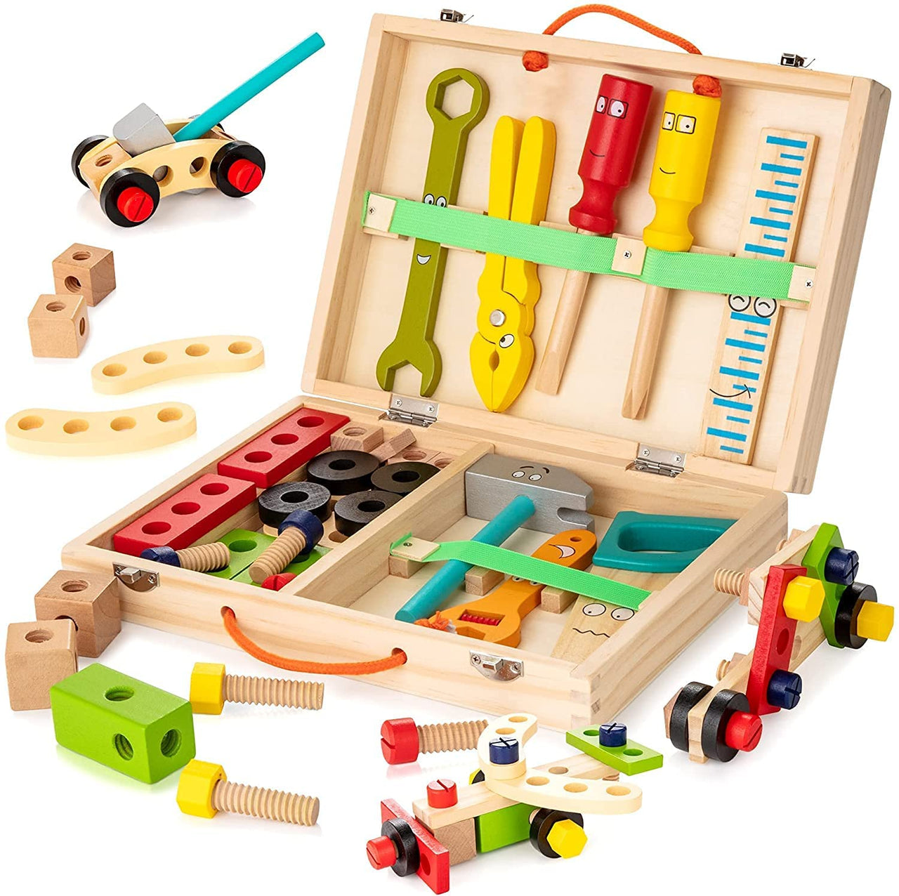 EcoToys Wooden Tool Box | Educational - Toys