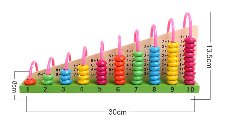 Toystar EcoToys Rainbow Math Fun | Educational Play Experience - Wooden Abacus - Educatieve Speelervaring - Houten Telraam...