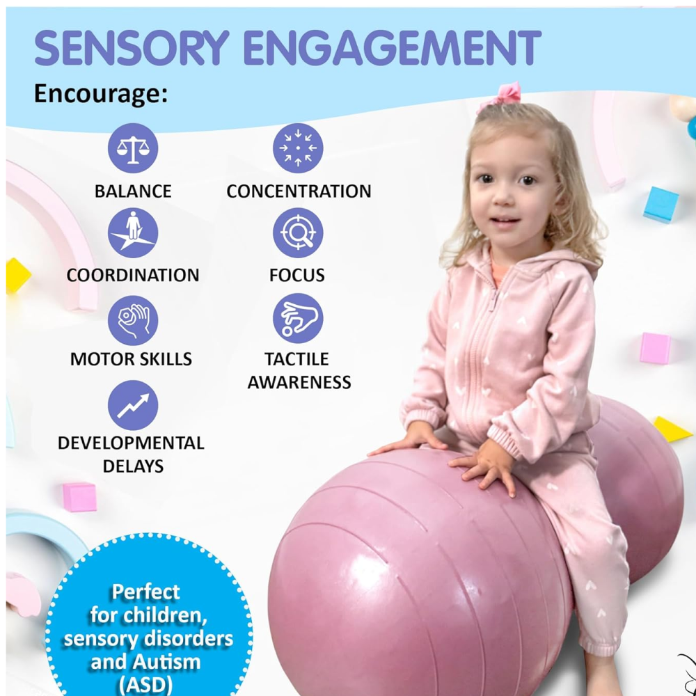 Toystar Peanut Ball Autism Sensory Ball | Stimulate focus and Senses - Perfect for Children with ASD - Stimuleer focus en ...