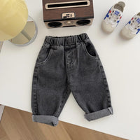 Thumbnail for Relaxed Fit Jeans for Boys – Cotton, Adjustable Waistband, Sizes 1-6 Years