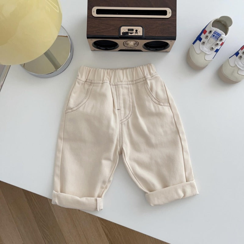 Relaxed Fit Jeans for Boys – Cotton, Adjustable Waistband, Sizes 1-6 Years