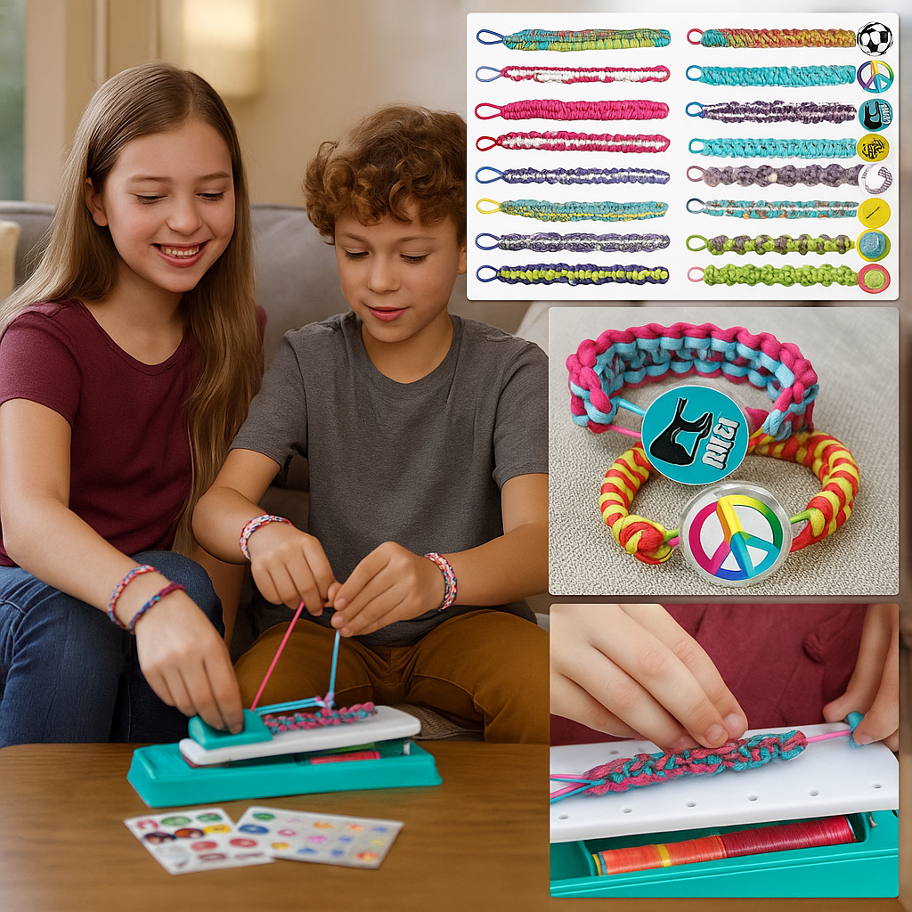 RopeArt DIY Vlechtset | Creatieve Knutselset voor Kinderen 5-12 – Stimuleer Creativiteit en Motoriek 2