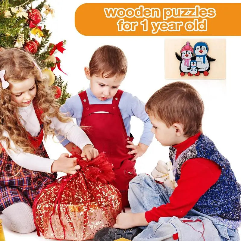 Toystar WildPuzzle | Animal fun - Wooden Montessori puzzle with animals - Dierlijk speelplezier - Houten Montessori puzzel...