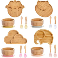 Thumbnail for Toystar BambooGuard | Safe and Eco-Friendly Eating - Baby Dinnerware Set with Suction Cup - Bestseller - Veilig en Milieuv...