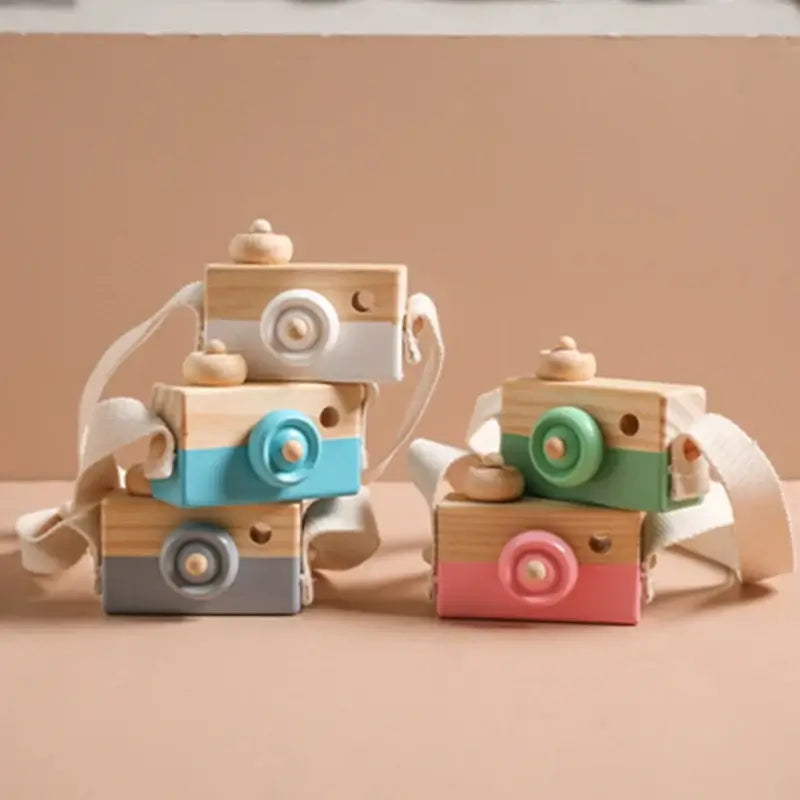 Toystar EcoToys SnapWood | Discover through play - Wooden toy camera for creative children - Spelend ontdekken - Houten sp...