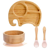 Thumbnail for Toystar BambooGuard | Safe and Eco-Friendly Eating - Baby Dinnerware Set with Suction Cup - Bestseller - Veilig en Milieuv...