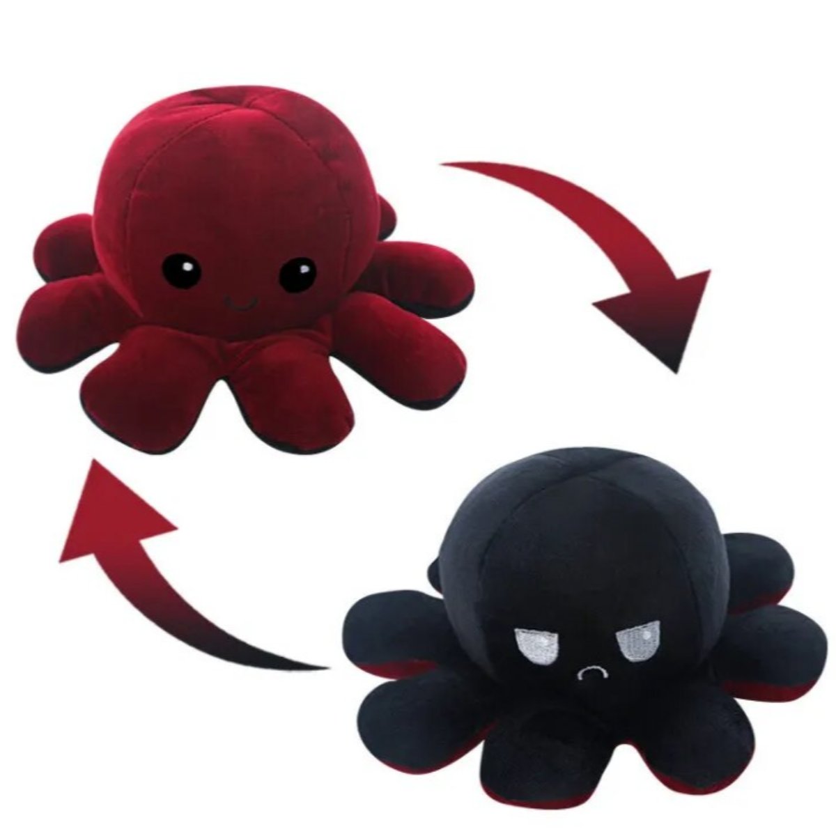 Toystar Reversible Octopus | Two Facial Expressions - Emotions in a Twist - Bestseller - Twee Gezichtsuitdrukkingen - Emot...