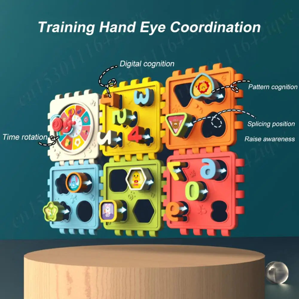 Toystar SmartCube | Playful learning - Montessori activity cube with shapes, colors and clock - Speels leren - Montessori ...