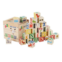 Thumbnail for ABCStack | Learning and building - Wooden alphabet blocks with storage box