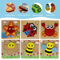 Thumbnail for Toystar AquaPuzzle | Underwater Discovery - Wooden Sea Animals Puzzle for Toddlers - Onderwater ontdekking - Houten zeedie...