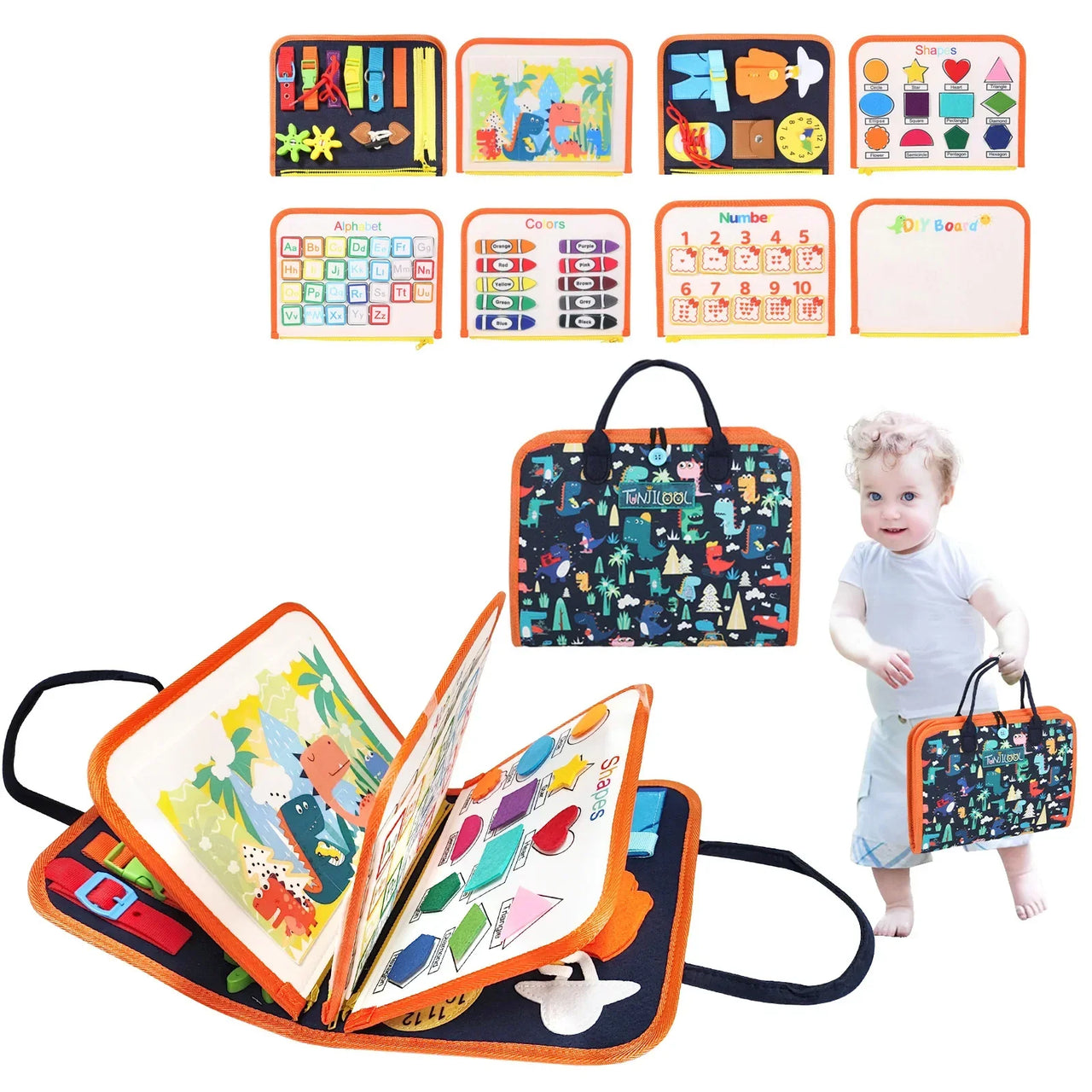 Toystar BusyBuddy | Discover and learn - Montessori activity board for toddlers - Ontdek en leer - Montessori activiteiten...
