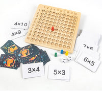 Thumbnail for Toystar Ecotoys MathMaster | Fun Learning - Wooden Montessori Multiplication Game with Flash Cards - Fun Learning - Houten...
