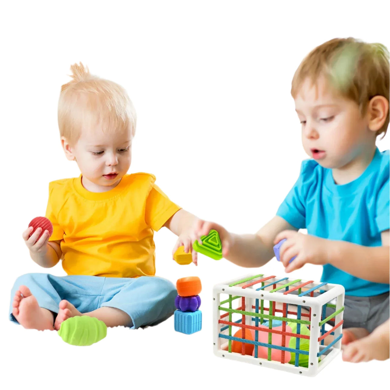 Toystar ShapeQuest | Feel and discover - Sensory shape puzzle with soft textured balls - Voel en ontdek - Zintuiglijke vor...