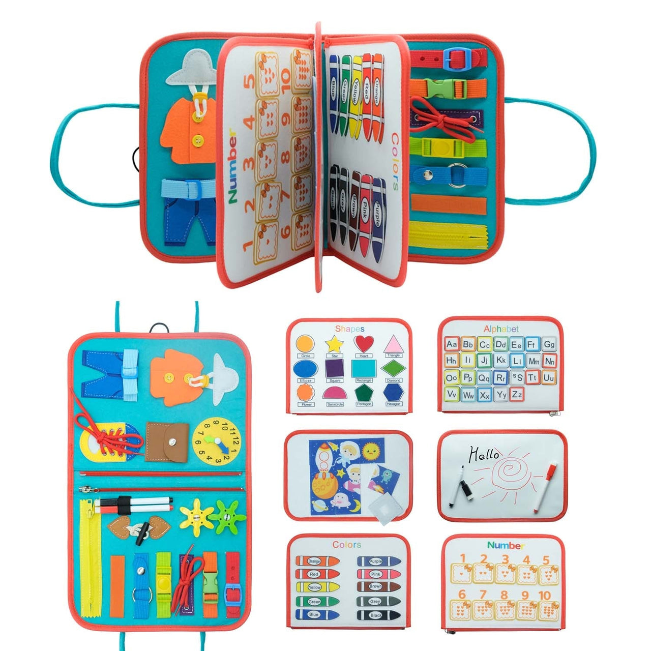 Toystar Toddler Activity Board | Fun and Learning - Montessori Toys - Speelplezier en Leren - Montessori Speelgoed