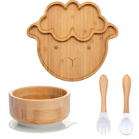 Thumbnail for Toystar BambooGuard | Safe and Eco-Friendly Eating - Baby Dinnerware Set with Suction Cup - Bestseller - Veilig en Milieuv...