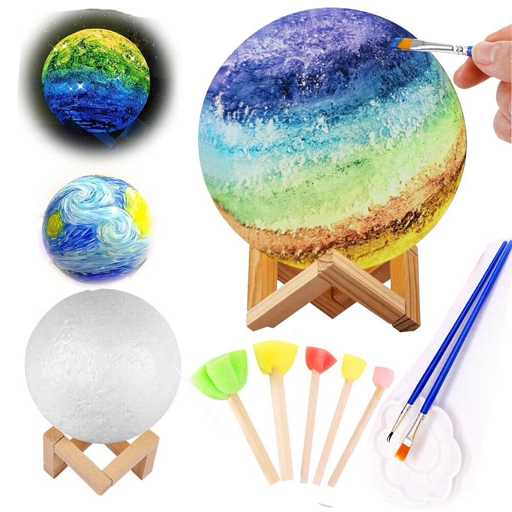 Toystar StellarGlow | Spark your child's imagination - DIY handmade planet and moon night light - Prikkel de verbeelding v...