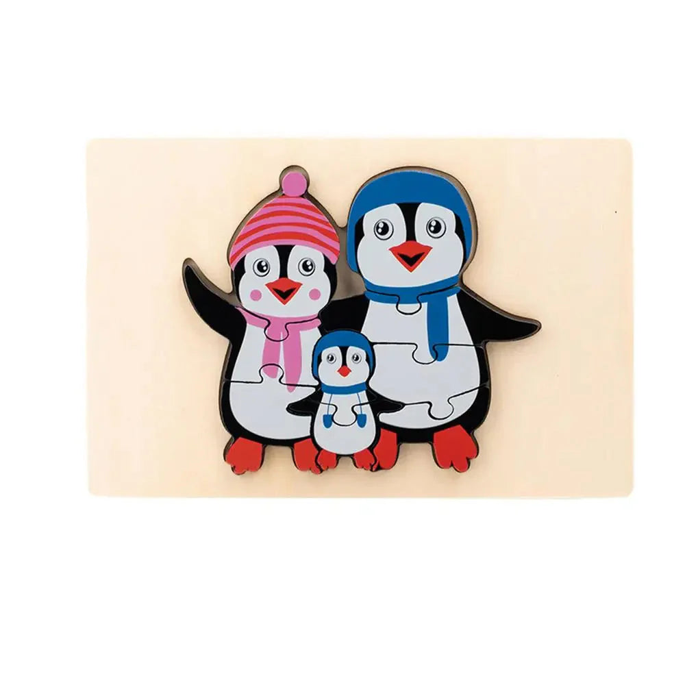 Toystar WildPuzzle | Animal fun - Wooden Montessori puzzle with animals - Dierlijk speelplezier - Houten Montessori puzzel...