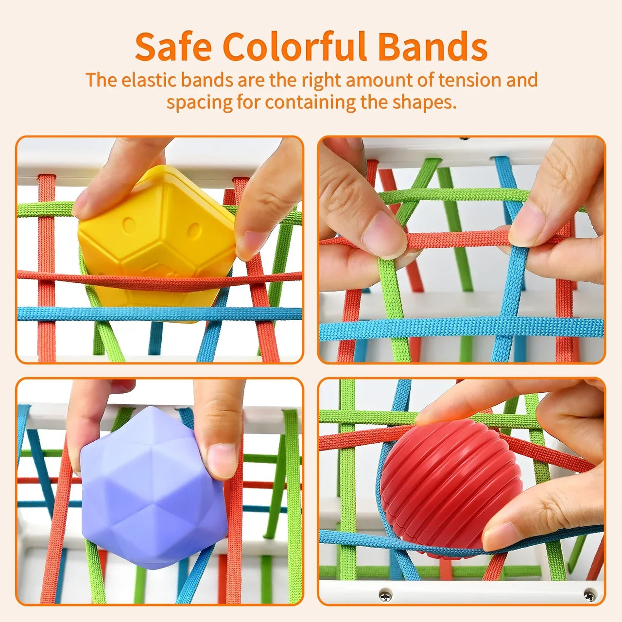 Toystar ShapeQuest | Feel and discover - Sensory shape puzzle with soft textured balls - Voel en ontdek - Zintuiglijke vor...
