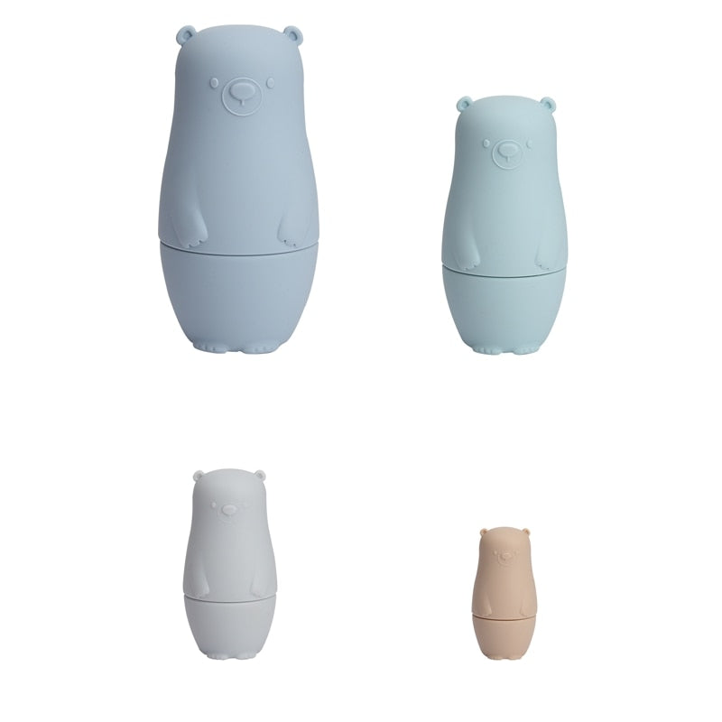 Toystar NestiePlay | Learning through play - Silicone stackable matryoshka dolls - Spelenderwijs leren - Silicone stapelba...